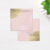 Blush Pink Gold Glitzer Geo Heart Earring Display (Schreibtisch)