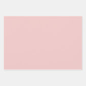 Blush Pink Gold Glitzer Glam Weihnachtsbaumen Geschenkpapier Set (Vorderseite 2)