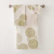 Blush Pink & Gold Glitzer Polka Moderne Eleganz