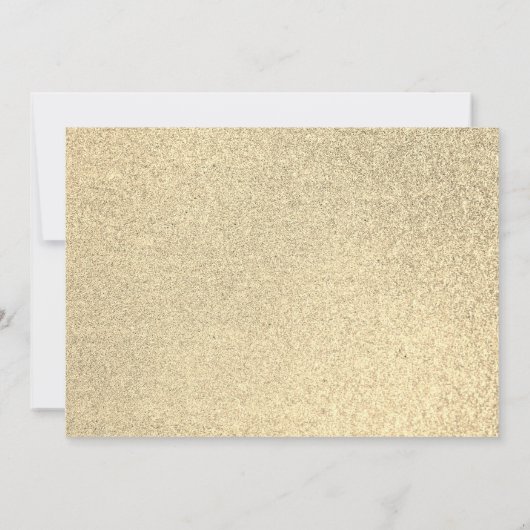 Blush Pink Gold Glitzer Simple Graduation Party Einladung (Rückseite)
