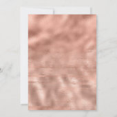 Blush Pink Gold Graduation Party Einladung (Rückseite)