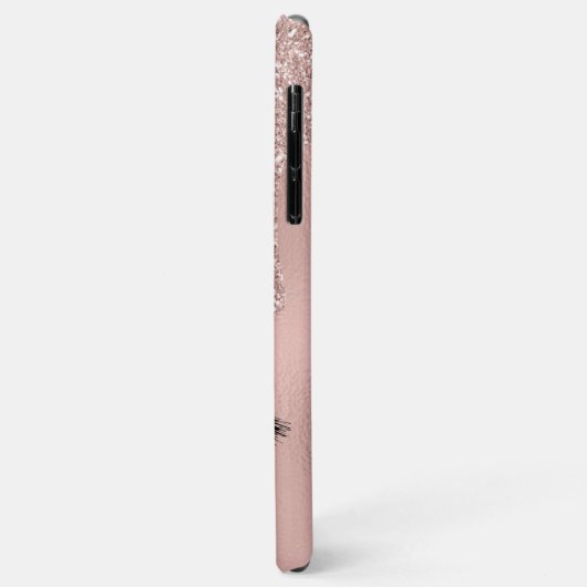 Blush Pink Gold Lashes Case-Mate iPhone Hülle (Hinten/Links)