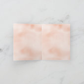 Blush Pink Gold Leopard Herzlichen Dank Karte (Innenseite)