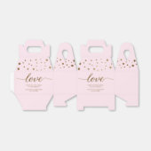 Blush Pink Gold Liebe Script Personalisierte Hochz Geschenkschachtel (Ungefaltet)