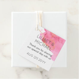 Blush Pink Gold Moderne Gastgeschenk Hochzeit Gesc Geschenkanhänger