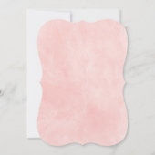 Blush Pink Gold Navy Blue Flower Girl Baby Dusche Einladung (Rückseite)