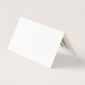 Blush Pink & Gold Paint Stroke Chic Dankeschön Kar (Rückseite)