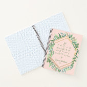 Blush Pink Gold Paleo Hebrew Otiot Alephbet Notizblock (Innenseite)