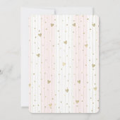 Blush Pink & Gold Parfum Sweet 16 Geburtstag Einladung (Rückseite)