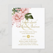 Blush Pink Gold Rose Bouquet Probe (Vorne/Hinten)