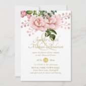 Blush Pink Gold Rose Bouquet Probe (Vorderseite)