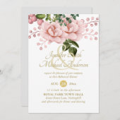 Blush Pink Gold Rose Bouquet Probe (Vorne/Hinten)