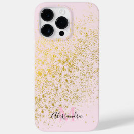 Blush Pink Gold Sparkone Case-Mate iPhone 14 Pro Max Hülle
