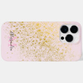 Blush Pink Gold Sparkone Case-Mate iPhone Hülle (Rückseite (Horizontal))