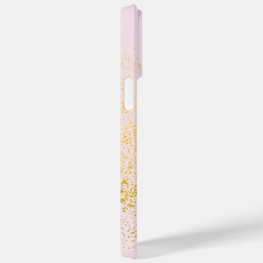 Blush Pink Gold Sparkone Case-Mate iPhone Hülle (Rückseite / Rechts)