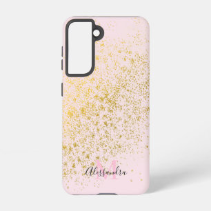 Blush Pink Gold Sparkone Samsung Galaxy Hülle