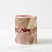 Blush Pink Gold Trendy Boho Blätter Collection Tasse (Zentrum)