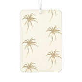 Blush Pink Gold Tropical Palm Trees Autolufterfrischer (Rückseite)