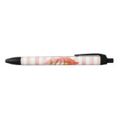 Blush-Pink Gold XOXO Wasserfarbe Kiss Kugelschreiber (Oberseite)
