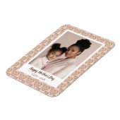 Blush Pink Golden Hearts Mother's Day Foto Magnet (Linke Seite)