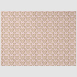 Blush Pink Golden Hearts Seidenpapier