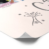 Blush Pink Graduation K–12 Photo Collage Doodles Poster (Ecke)