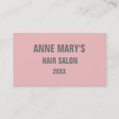 Blush Pink Gran Hair Salon Giro del Malcantone Visitenkarte (Vorderseite)