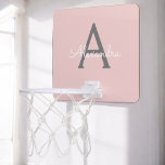 Blush Pink Grau Modernes Script Girly Monogram Nam Mini Basketball Netz<br><div class="desc">Blush Pink und Gray Einfache Script Monogram Name Mini Basketball Hoop. Das macht den perfekten 16 Geburtstag,  Hochzeit,  Brautparty,  Jubiläum,  Babydusche oder Junggeselinnen-Abschied Geschenk für jemanden,  der Lieben glamourösen Luxus und schicke Stile.</div>