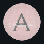Blush Pink Grau Modernes Script Girly Monogram Nam Schneidebrett<br><div class="desc">Blush Pink und Gray Simple Script Monogram Name Cutting Board. Dies macht den perfekten Abschluss,  Geburtstag,  Hochzeit,  Brautparty,  Jubiläum,  Babydusche oder Junggeselinnen-Abschied Geschenk für jemanden,  die Lieben glamourösen Luxus und schicke Stile.</div>