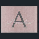 Blush Pink Grau Modernes Script Girly Monogram Nam Schneidebrett<br><div class="desc">Blush Pink und Gray Simple Script Monogram Name Cutting Board. Dies macht den perfekten Abschluss,  Geburtstag,  Hochzeit,  Brautparty,  Jubiläum,  Babydusche oder Junggeselinnen-Abschied Geschenk für jemanden,  die Lieben glamourösen Luxus und schicke Stile.</div>