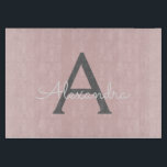 Blush Pink Grau Modernes Script Girly Monogram Nam Schneidebrett<br><div class="desc">Blush Pink und Gray Simple Script Monogram Name Cutting Board. Dies macht den perfekten Abschluss,  Geburtstag,  Hochzeit,  Brautparty,  Jubiläum,  Babydusche oder Junggeselinnen-Abschied Geschenk für jemanden,  die Lieben glamourösen Luxus und schicke Stile.</div>