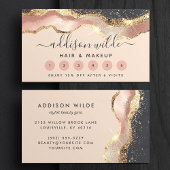 Blush Pink Gray and Gold Elegante Moderne Schrift Treuekarte