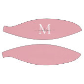 Blush Pink Gray Monogram Feminine Girl Script Basketball (Panele)