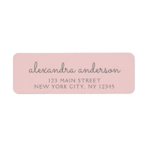 Blush Pink Gray Script Typografy Wedding