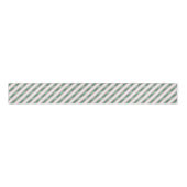 Blush Pink Green Glitzy Glitter Stripes Christmas Ripsband (Vorderseite)