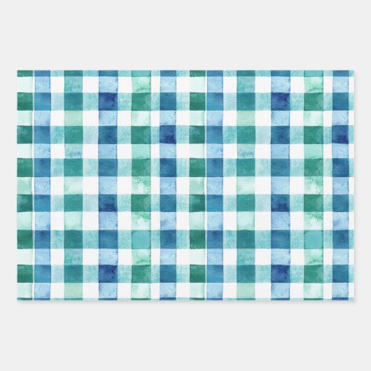 Blush Pink Green Glitzy Stripes Christmas Geschenkpapier Set (Vorderseite 2)