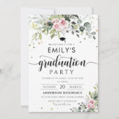 Blush Pink Greeneration Graduation Party Einladung (Vorderseite)