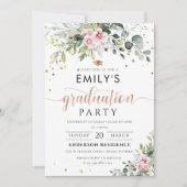 Blush Pink Greeneration Graduation Party Einladung (Vorderseite)