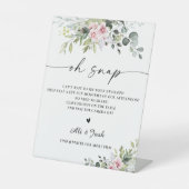 Blush Pink Greenerenery Oh Snap Signing Sockelschild (Vorderseite)