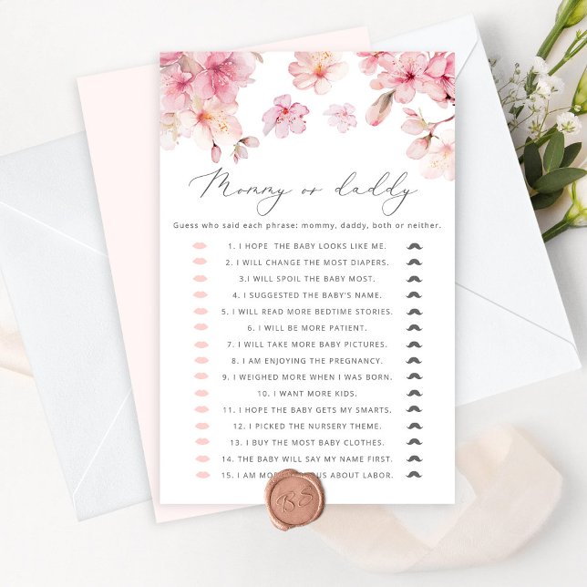 Blush Pink Guess, der gesagt hat, es Mama oder Dad (Von Creator hochgeladen)