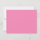 Blush Pink Hand Painted Stripe Border Note card Einladung (Rückseite)