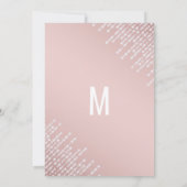 Blush Pink Hanging Diamond Lights Babydusche Einladung (Rückseite)