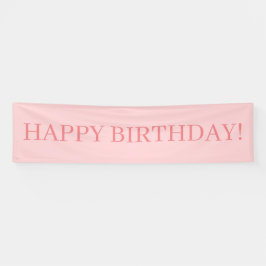 Blush Pink Happy Birthday Banner