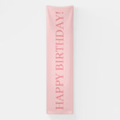 Blush Pink Happy Birthday Banner (Vertikal)