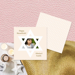 Blush Pink Happy Hanukkah Niedliches Foto