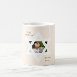 Blush Pink Happy Hanukkah Niedliches Foto Kaffeetasse