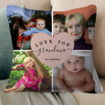 Blush Pink Heart Grandpa Geschenke maßgeschneidert Kissen<br><div class="desc">Blush Pink Heart Grandpa Geschenke maßgeschneidertes Foto</div>