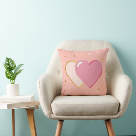 Blush Pink Heart Kissen