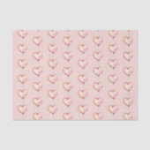 Blush Pink Hearts Birthday Seidenpapier (Vorderseite)