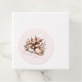 Blush Pink Highland Cow Fall vielen Dank Geschenkanhänger (Beispiel)